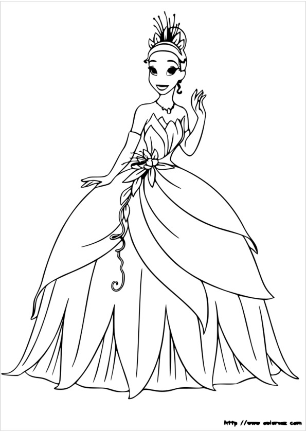 coloriage princesse papillon