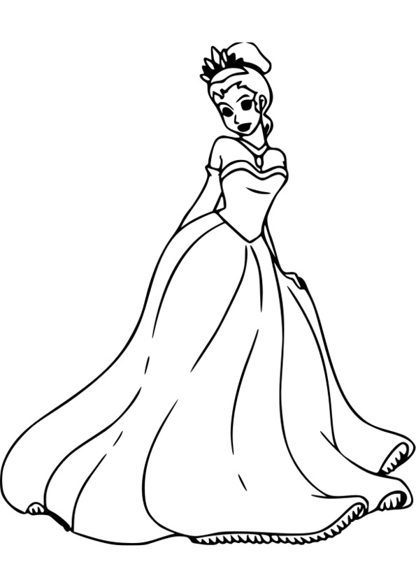 coloriage princesse je dessine