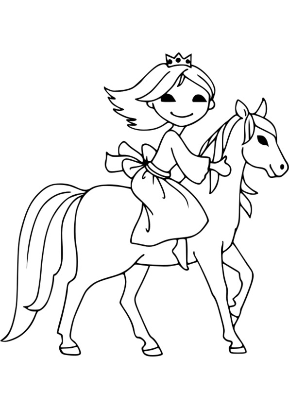 imprimer coloriage princesse gratuit