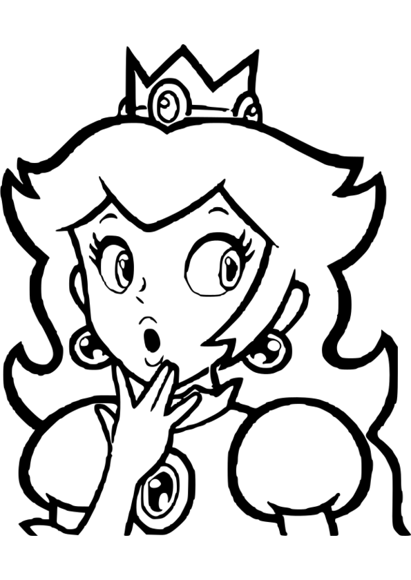 un coloriage de princesse