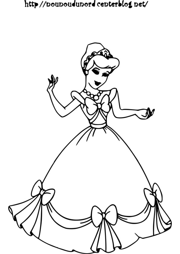 coloriage princesse pdf