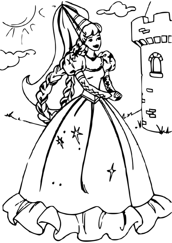 1001 coloriage princesse