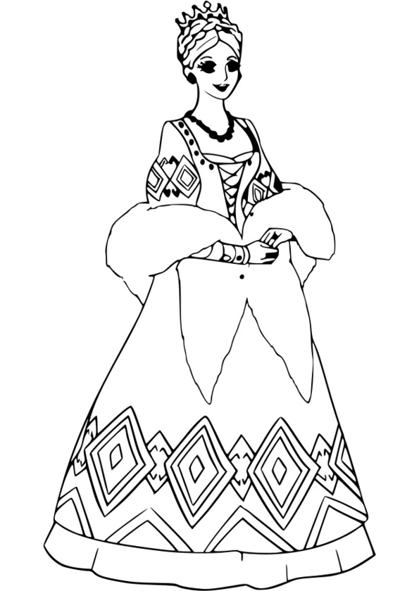 coloriage princesse indienne