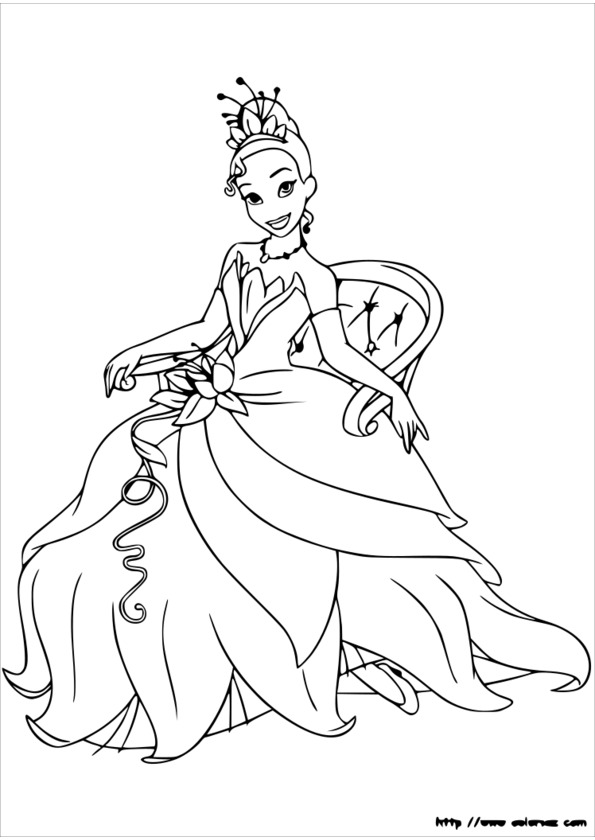 coloriage princesse jeux fille