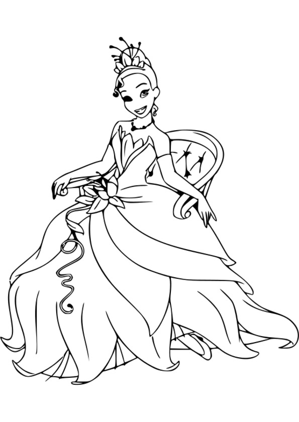 coloriage princesse anna