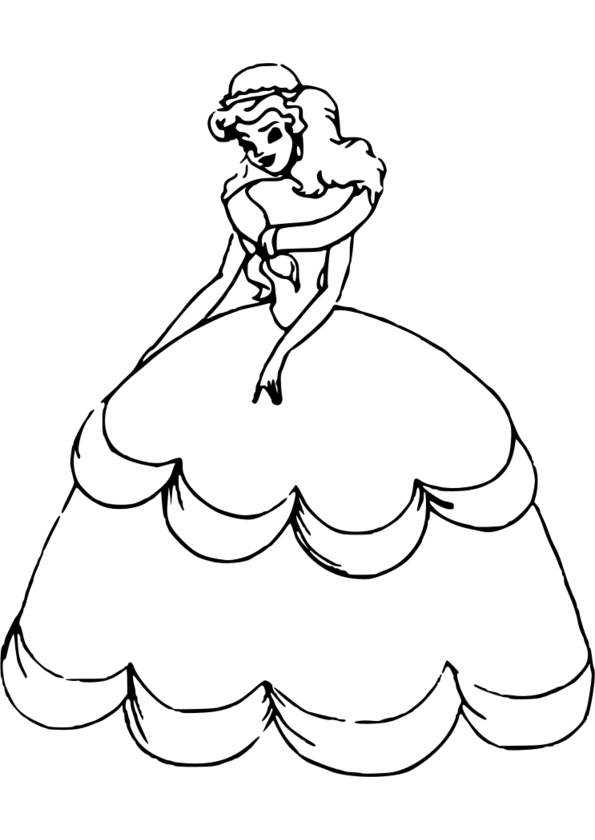 coloriage princesse blanche neige en ligne