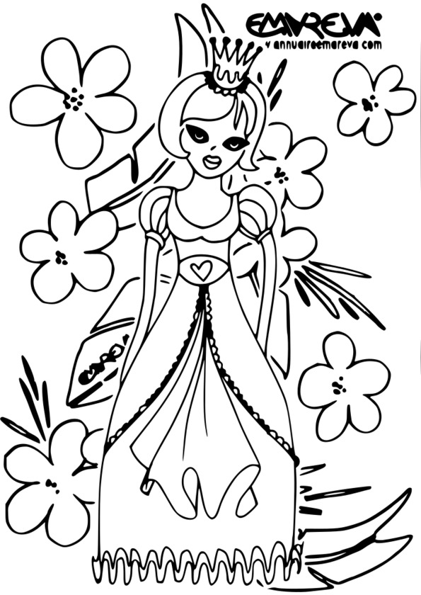 coloriage princesse