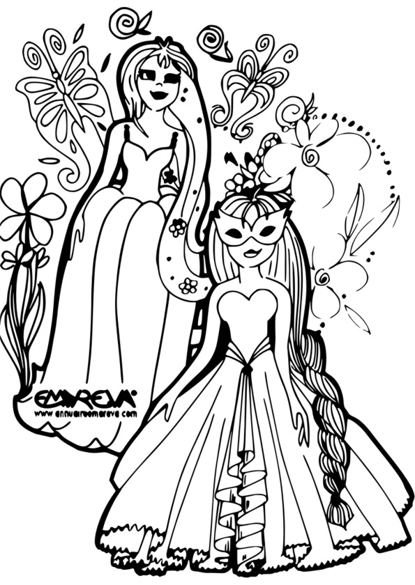 coloriage princesse tfou