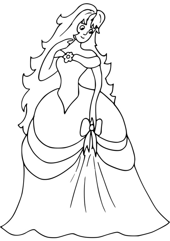 coloriage princesse