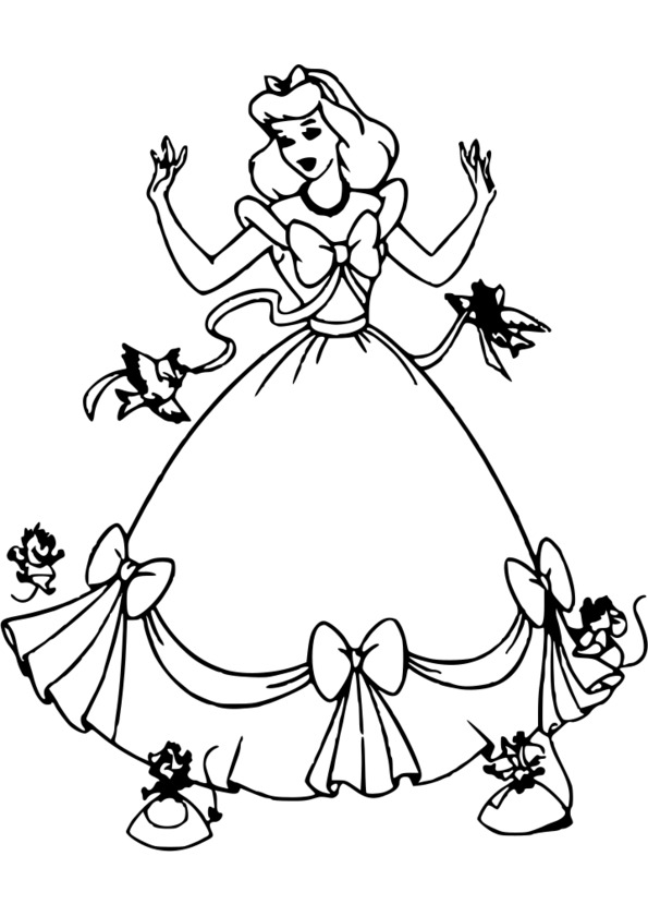 coloriage princesse image et dessins