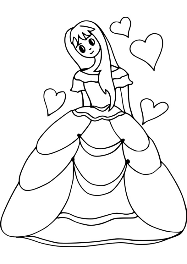 Coloriage de Princesse 76 coloriages gratuits - dessin coloriage princesse