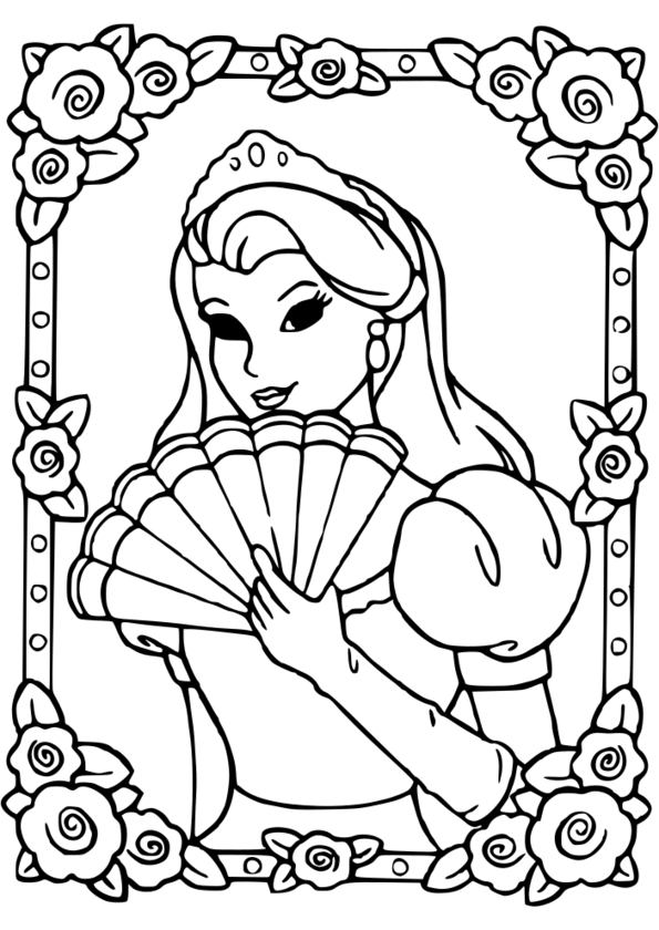 coloriage princesse qui danse avec prince