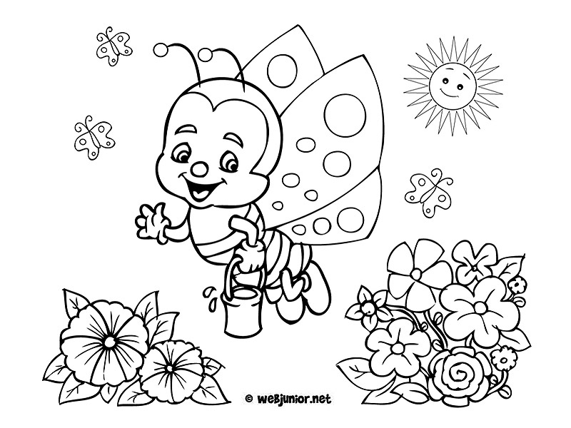 Coloriage204 Coloriage De Printemps A Imprimer Gratuit