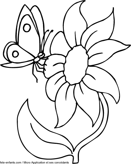 coloriage à dessiner printemps 3 ans