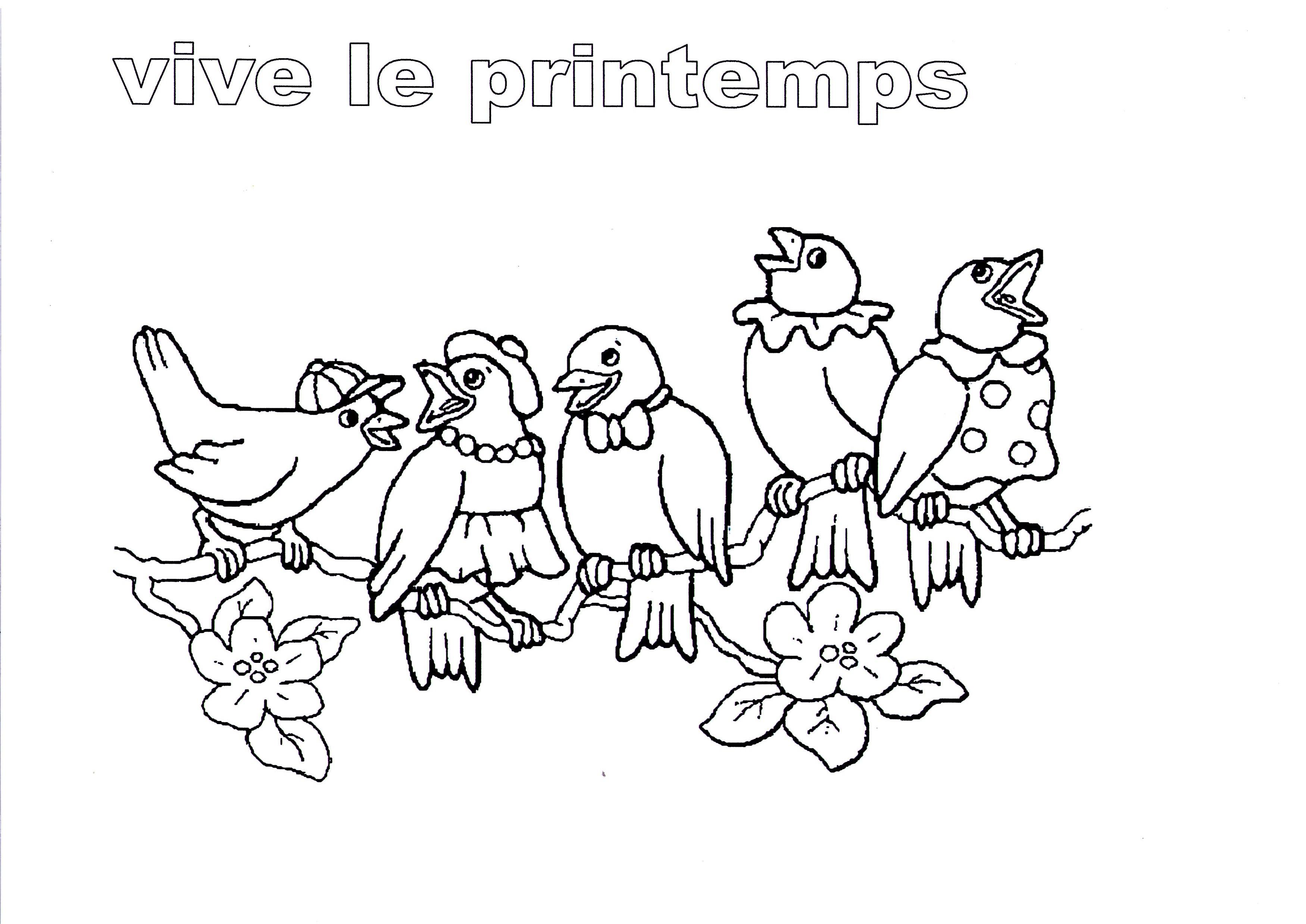 dessin codé sur le printemps