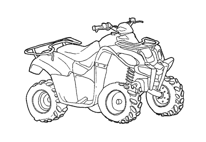 dessin à colorier quads imprimer