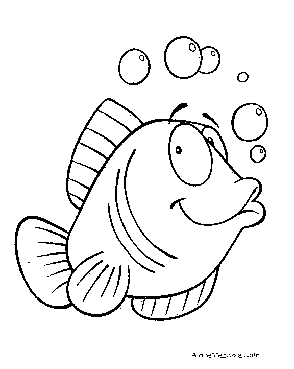 coloriage poisson raie