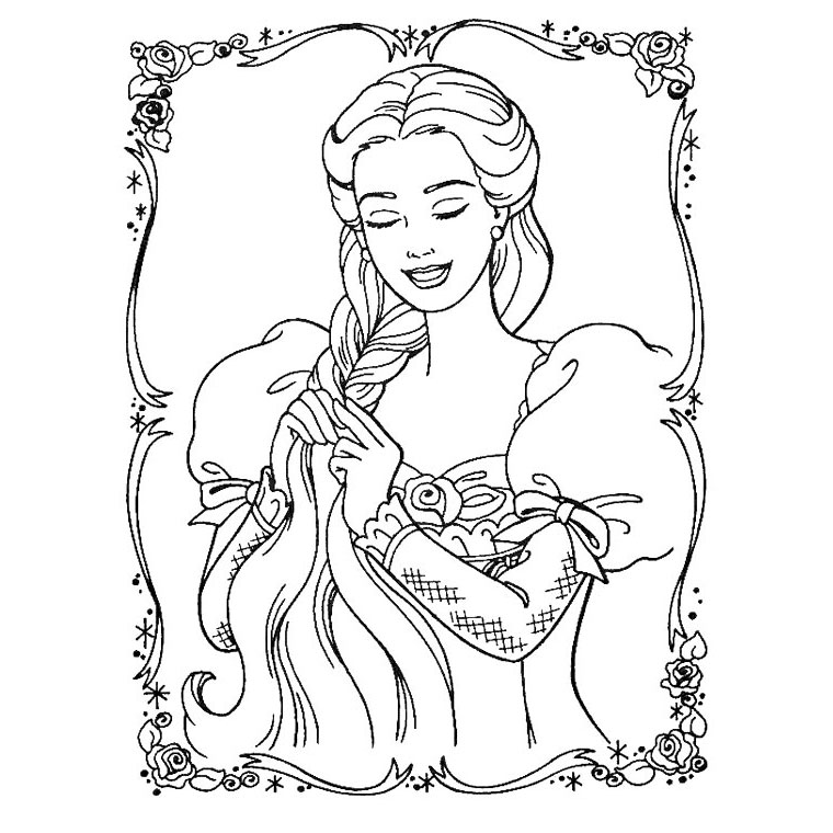 coloriage de mariage de princesse barbie jasmine belle