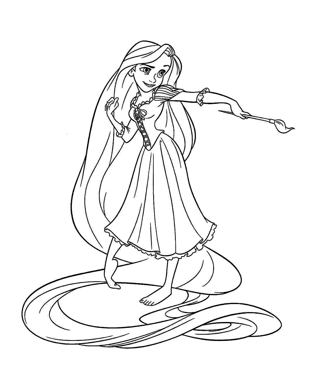 coloriage raiponce disney