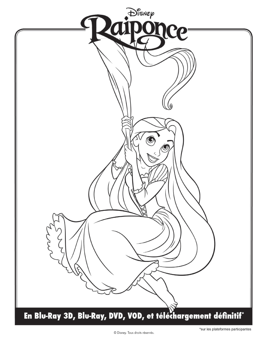 coloriage raiponce