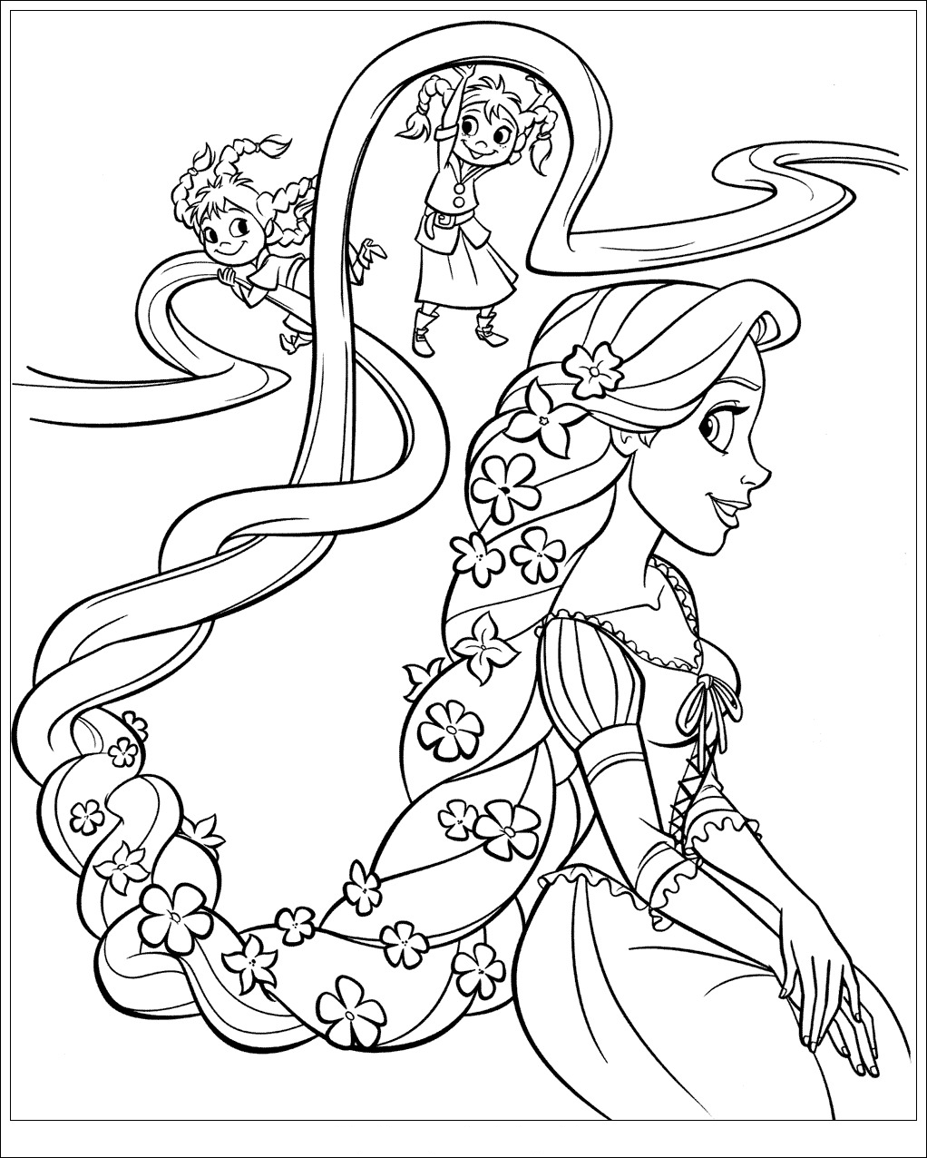 coloriage ƒ dessiner raiponce interactif