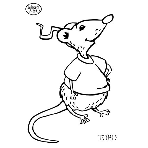 coloriage  dessiner rat  imprimer