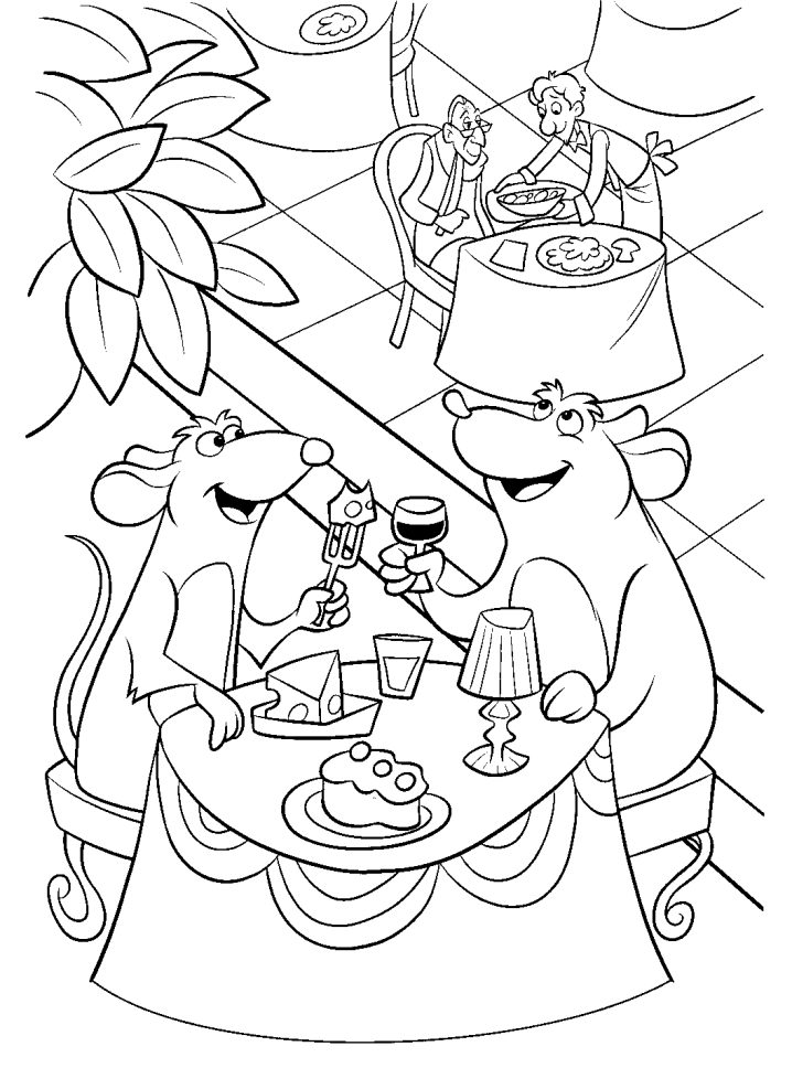 coloriage ratatouille gratuit en ligne