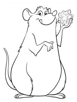 coloriage à dessiner ratatouille