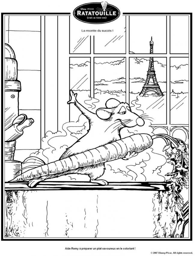 imprimer coloriage ratatouille