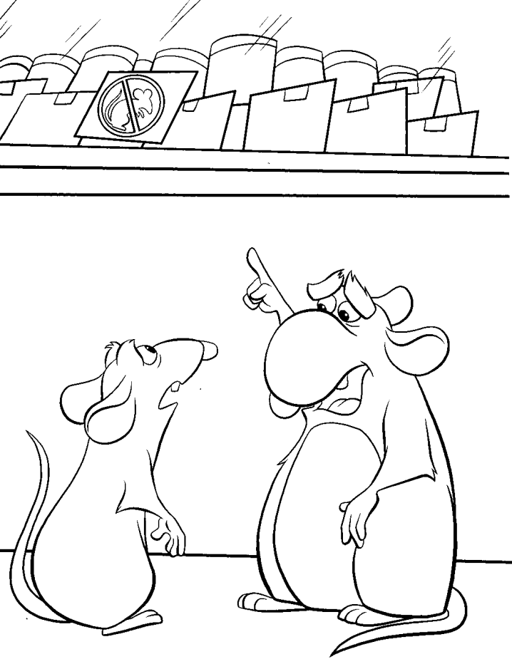 imprimer coloriage à dessiner ratatouille