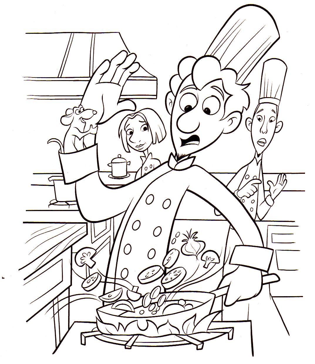 coloriage à dessiner ratatouille disney