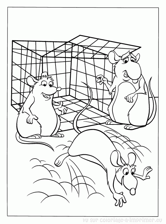 coloriage à dessiner de ratatouille a imprimer
