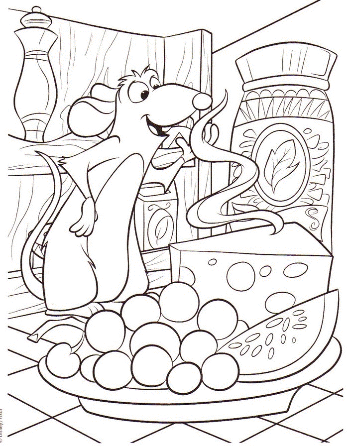 coloriage sorcière ratatouille