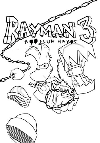 dessin à colorier a imprimer rayman origins