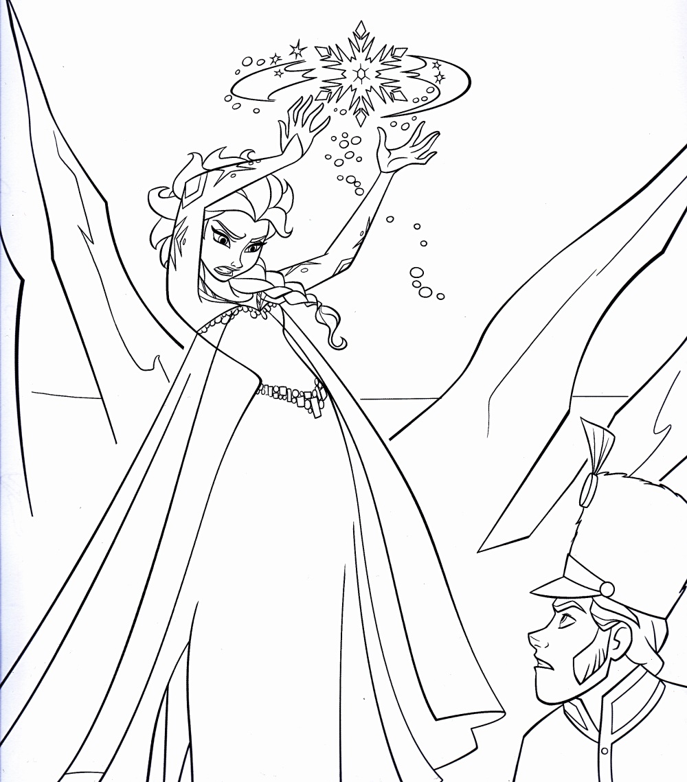 coloriage reine des neiges hugo lescargot