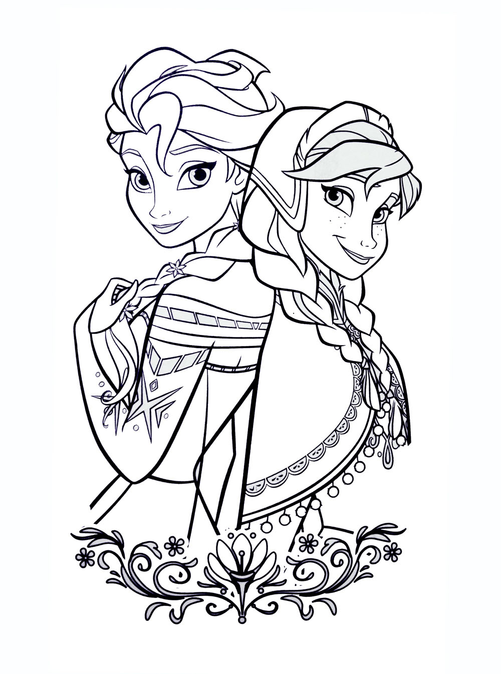 coloriage reine des neiges pdf