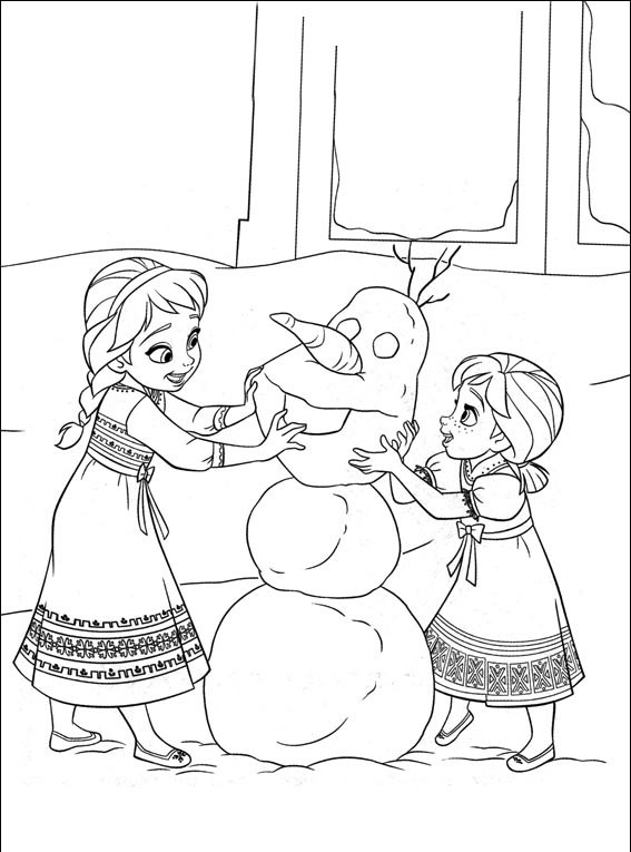 coloriage reine des neiges pdf