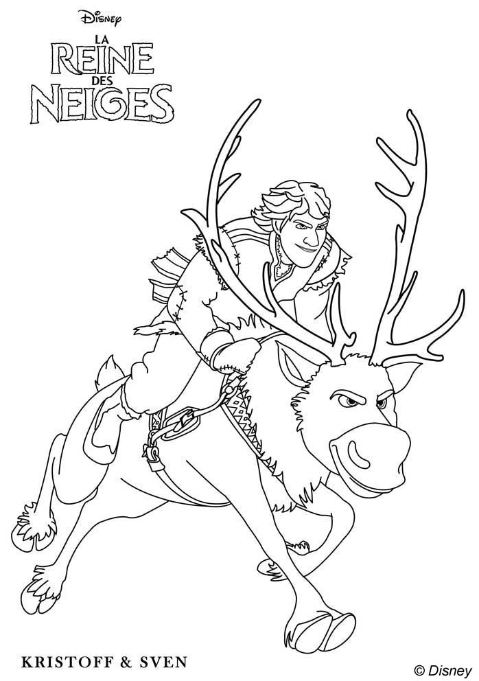 coloriage reine des neiges pdf