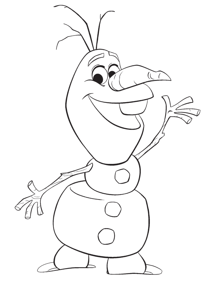 coloriage a dessiner reine des neiges olaf