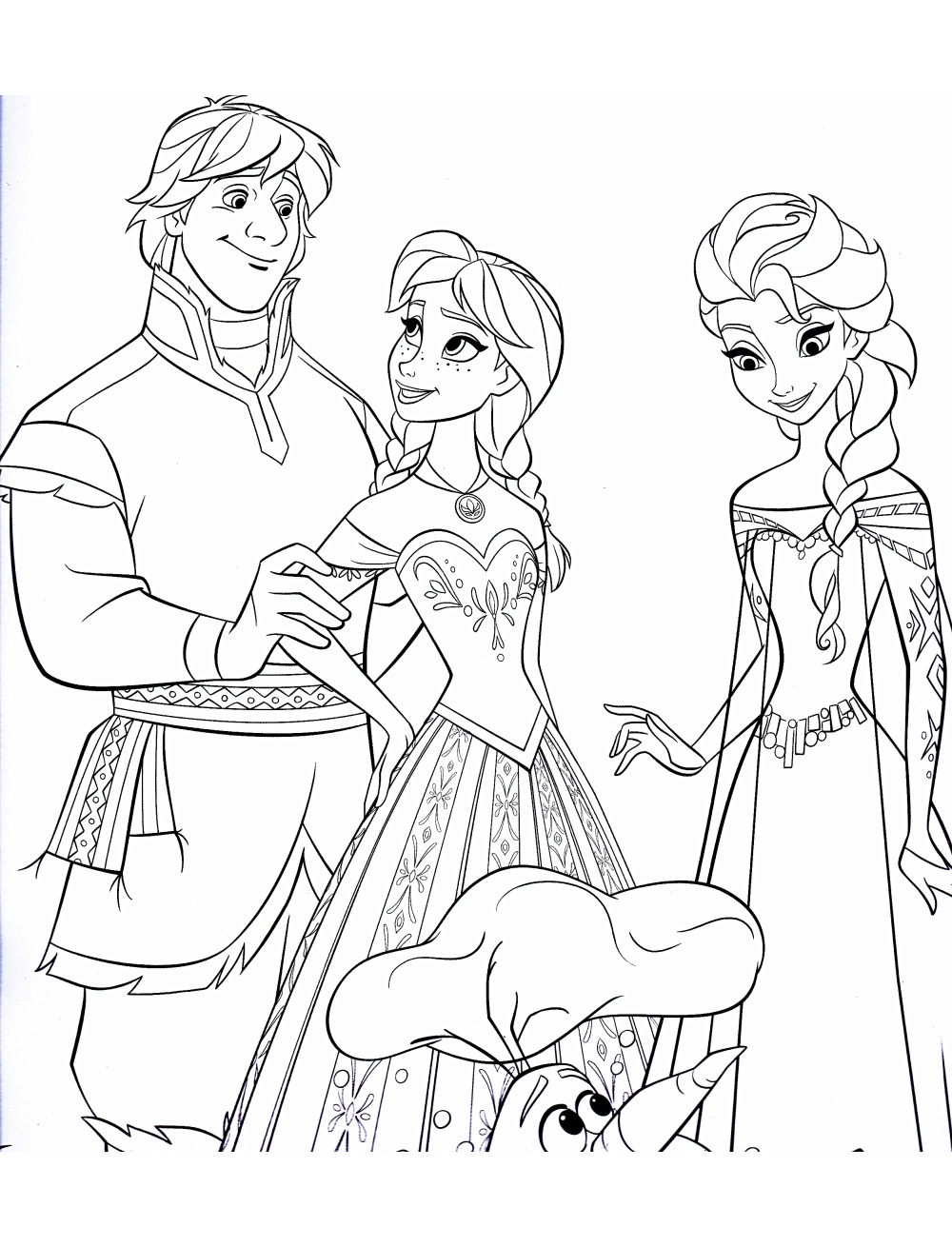 coloriage reine des neiges sven