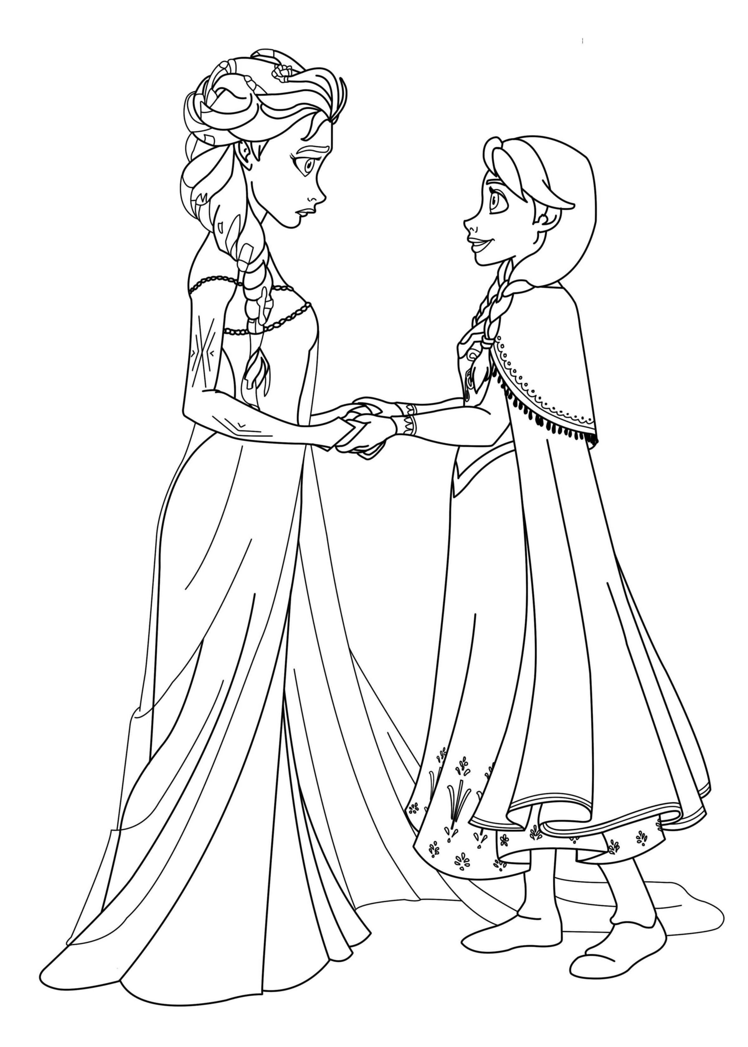 coloriage reine des neiges disney en ligne