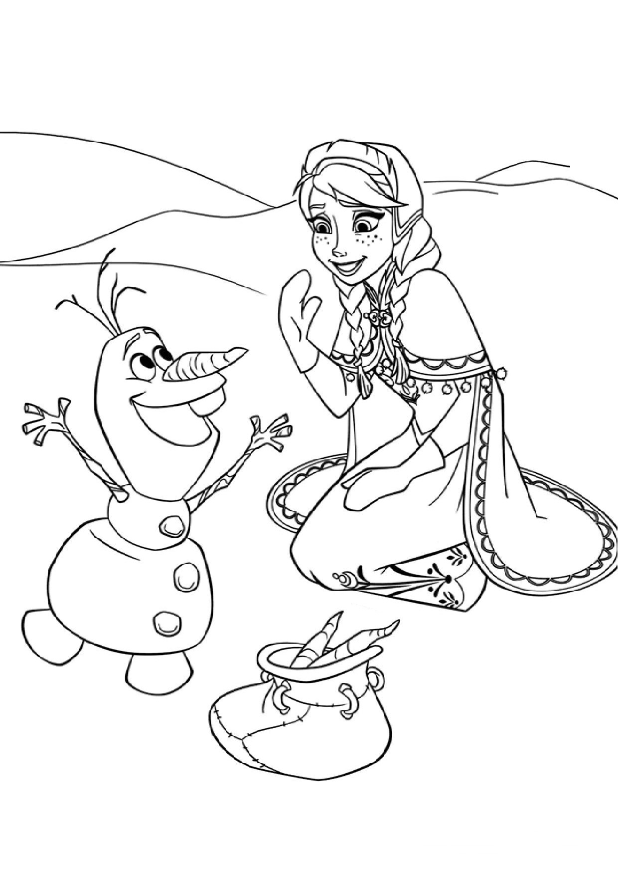 coloriage reine des neiges