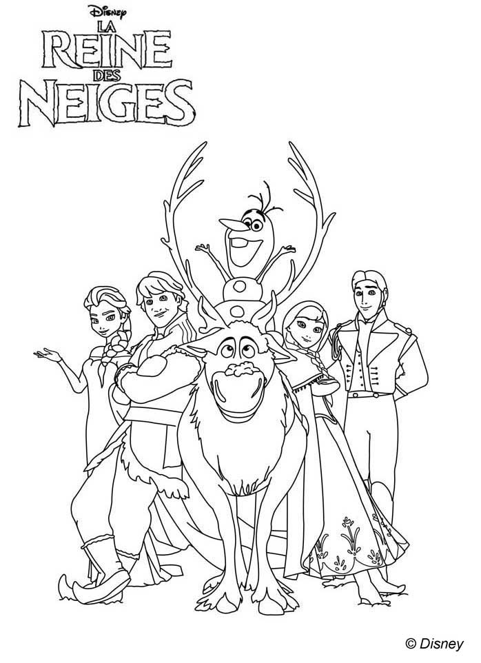 coloriage a imprimer la reine des neiges hugo l escargot