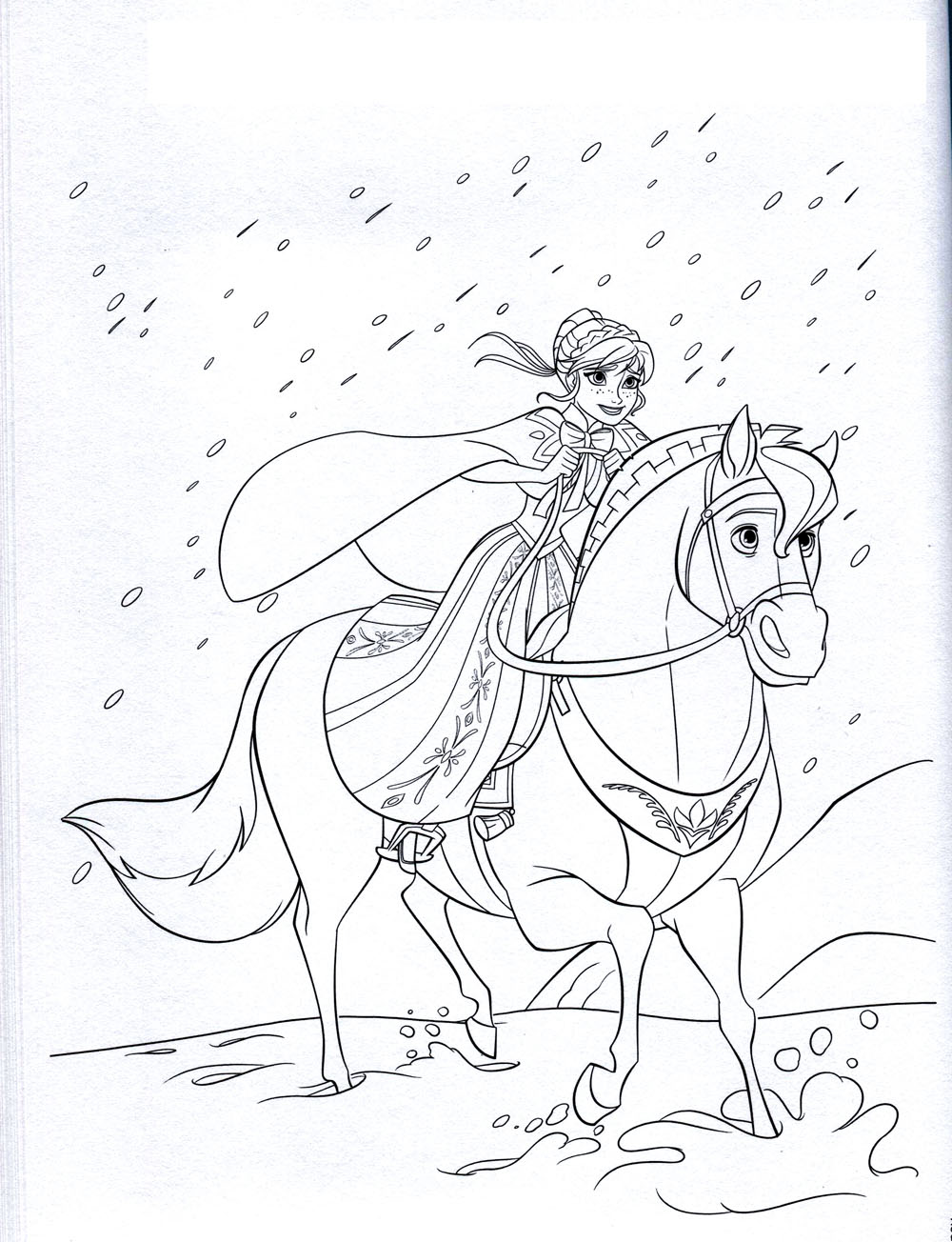 coloriage reine des neiges sur hugo l escargot