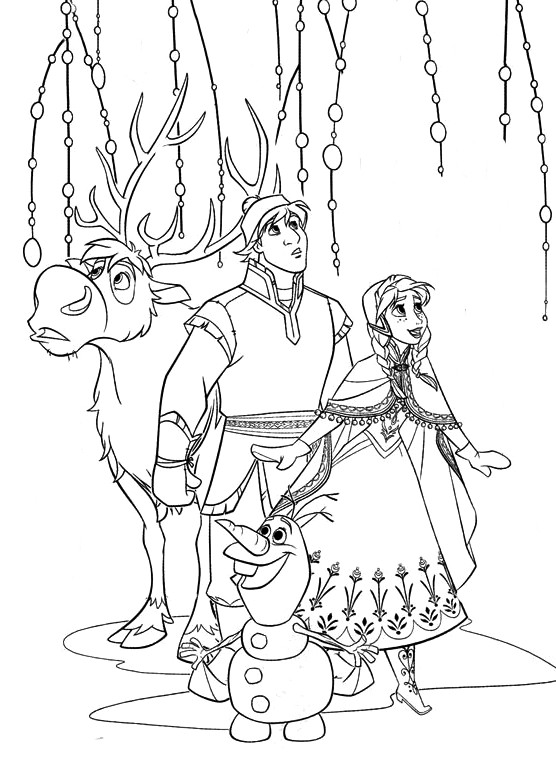 coloriage  dessiner reine des neiges olaf en ligne