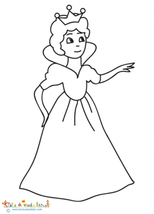 coloriage roi reine prince