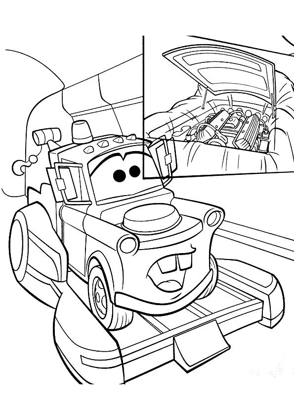 coloriage camion americain avec remorque