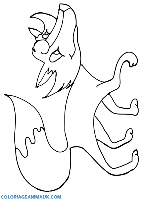Coloriage Renard Roule Galette  Exhibitnest