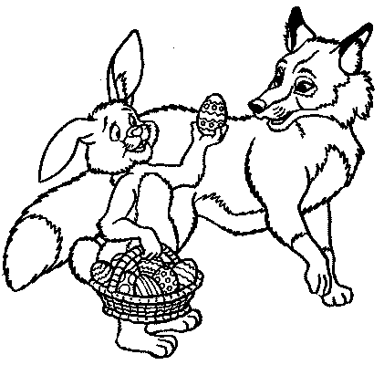 dessin à colorier animaux renard