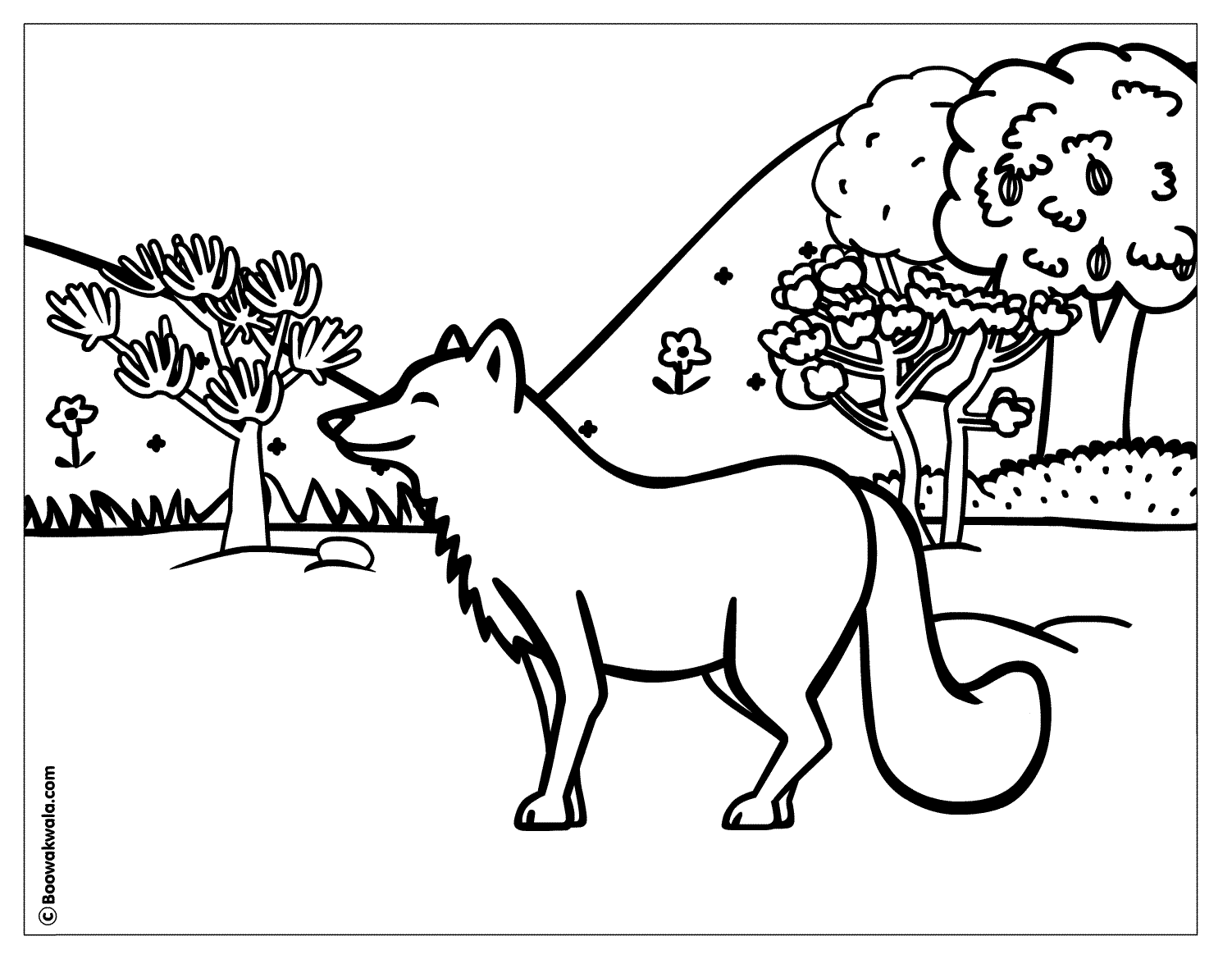 coloriage à dessiner renard polaire imprimer